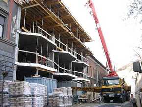 Structural design of an apartment building of 25 apartments - Budapest, XIII., Botond street No.13