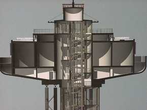 Taking part in Fővárosi Vízművek (Main Water supply plant of Bp) water tower competition